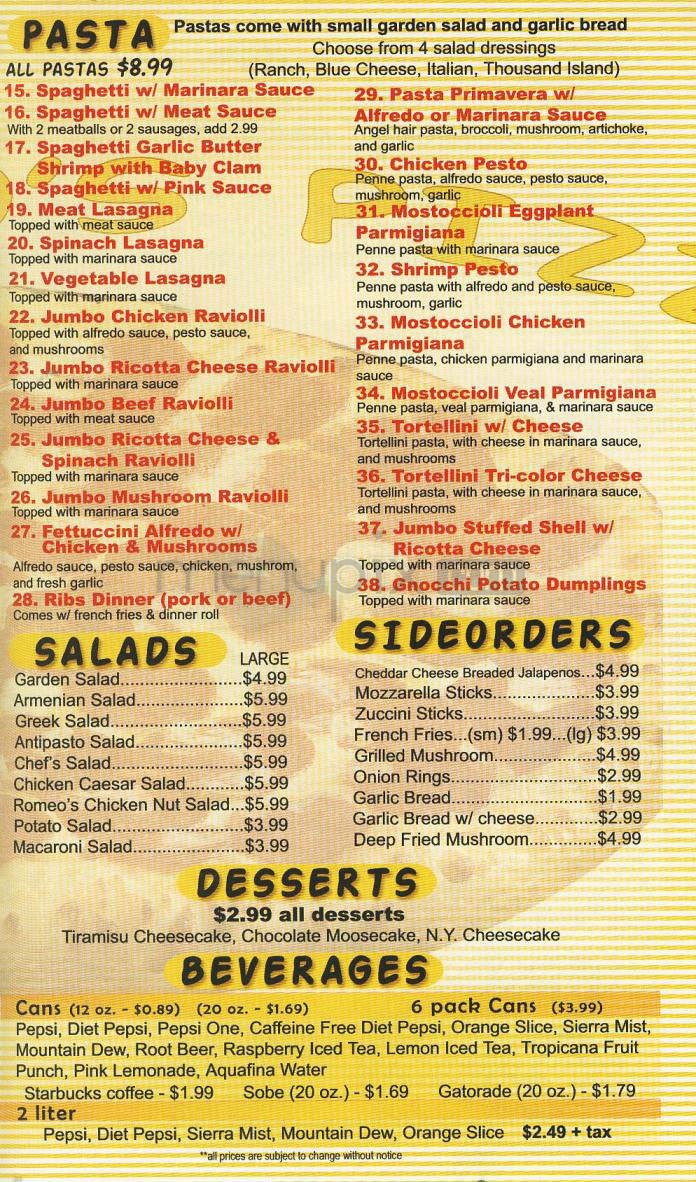 Menu page 3