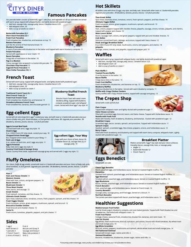 Menu page 1