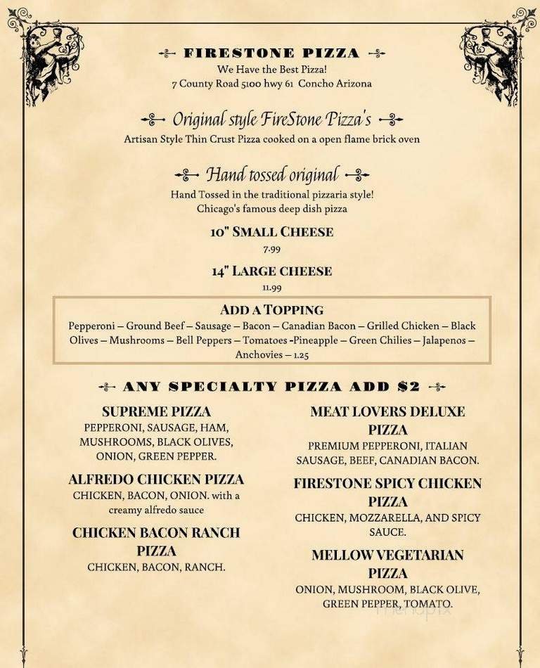 Menu page 1
