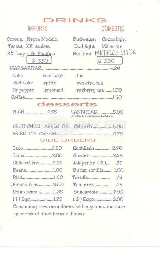 Menu page 2