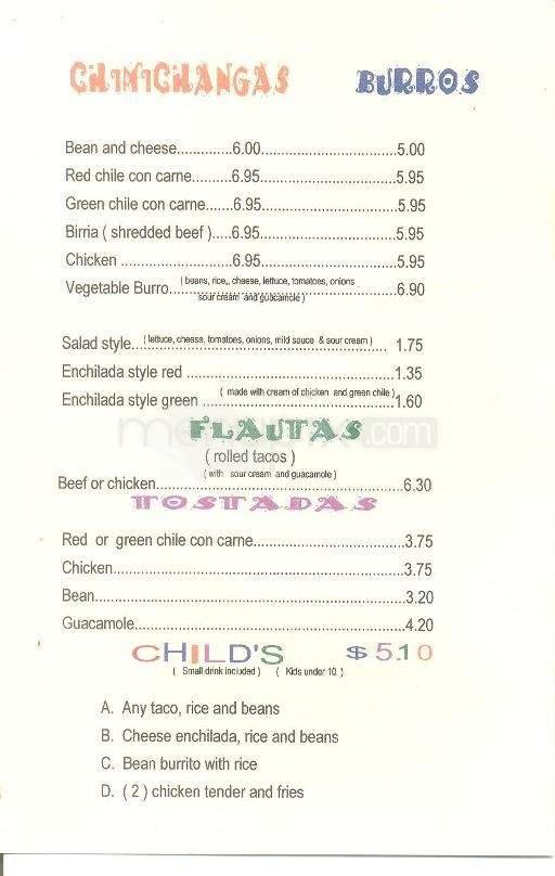 Menu page 3