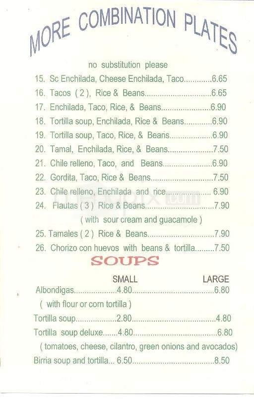 Menu page 5