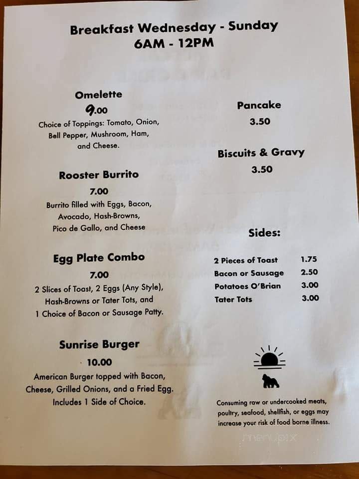 Menu page 1