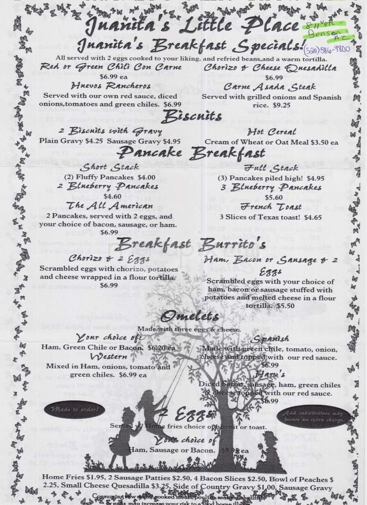 Menu page 1
