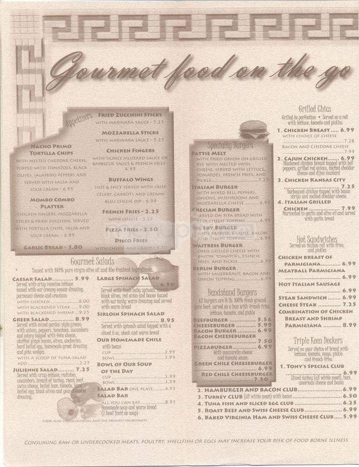 Menu page 4