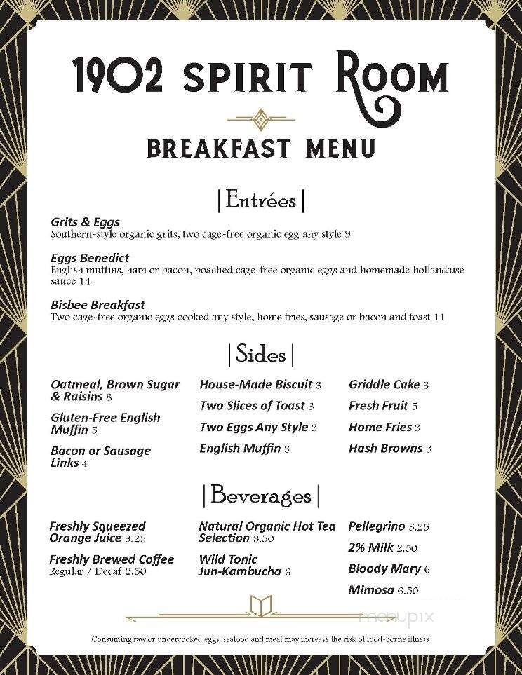 Menu page 1