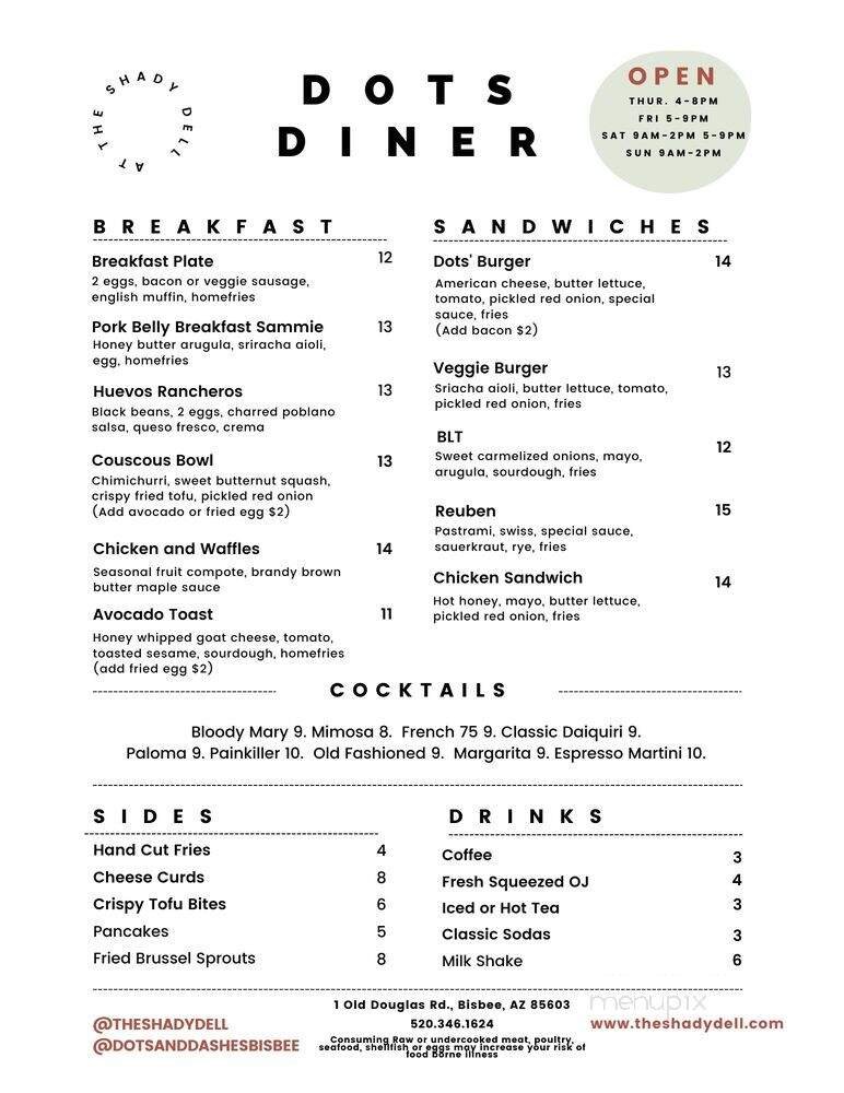 Menu page 2