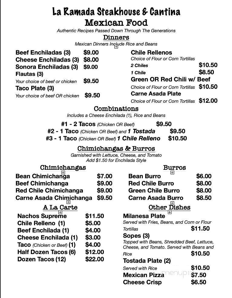 Menu page 2