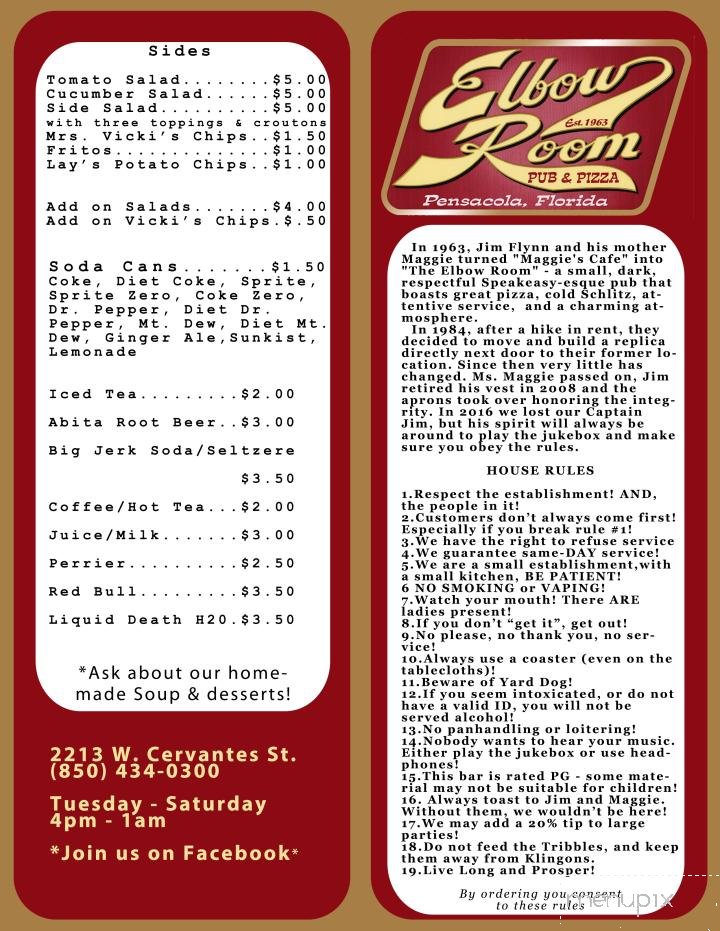Menu page 1