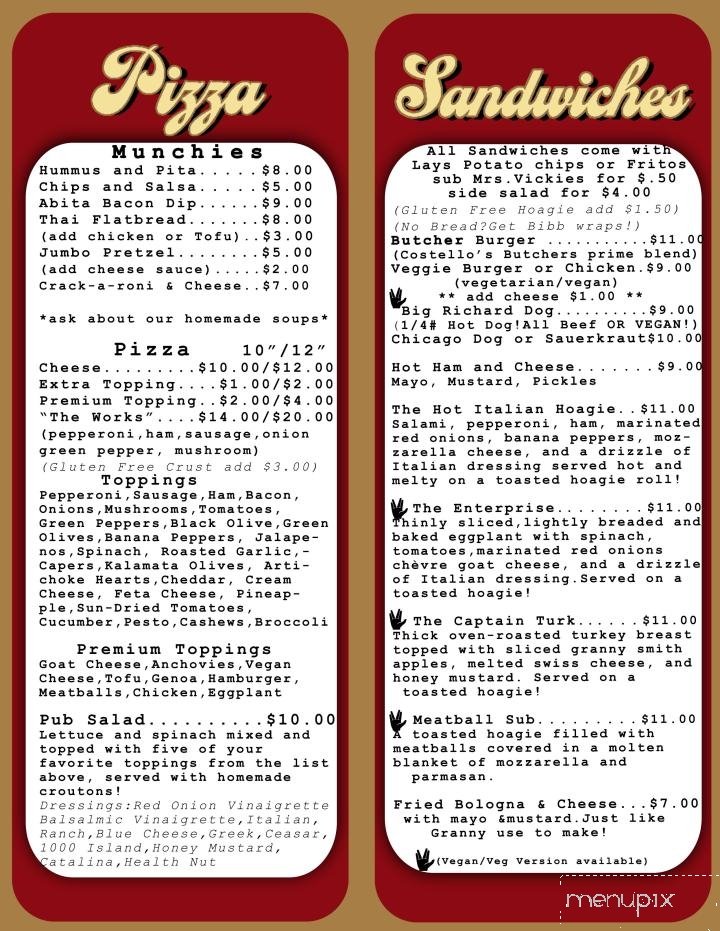 Menu page 2