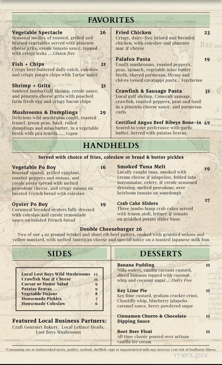 Menu page 1