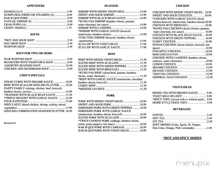 Menu page 2