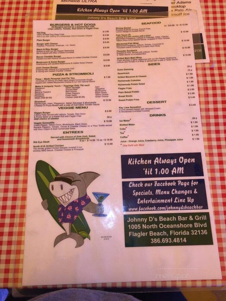 Menu page 1