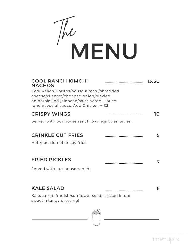 Menu page 1