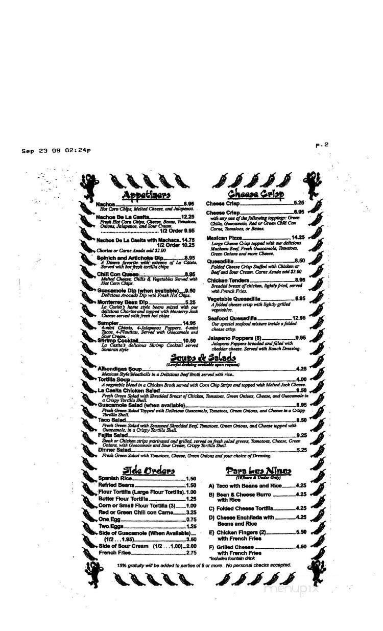 Menu page 2