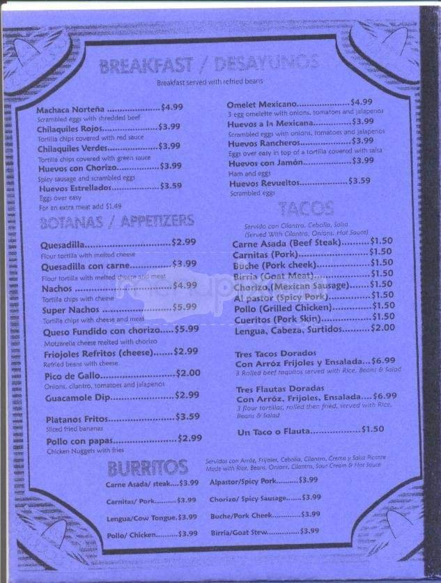 Menu page 2