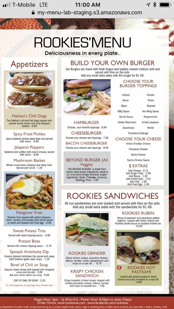 Menu page 1