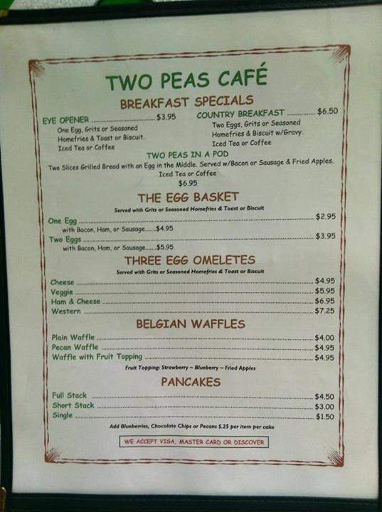 Menu page 1