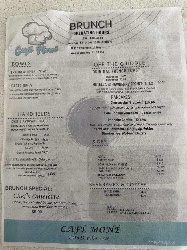 Menu page 1