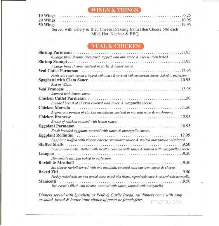 Menu page 2