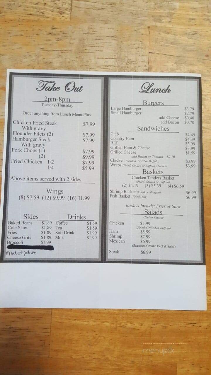 Menu page 1