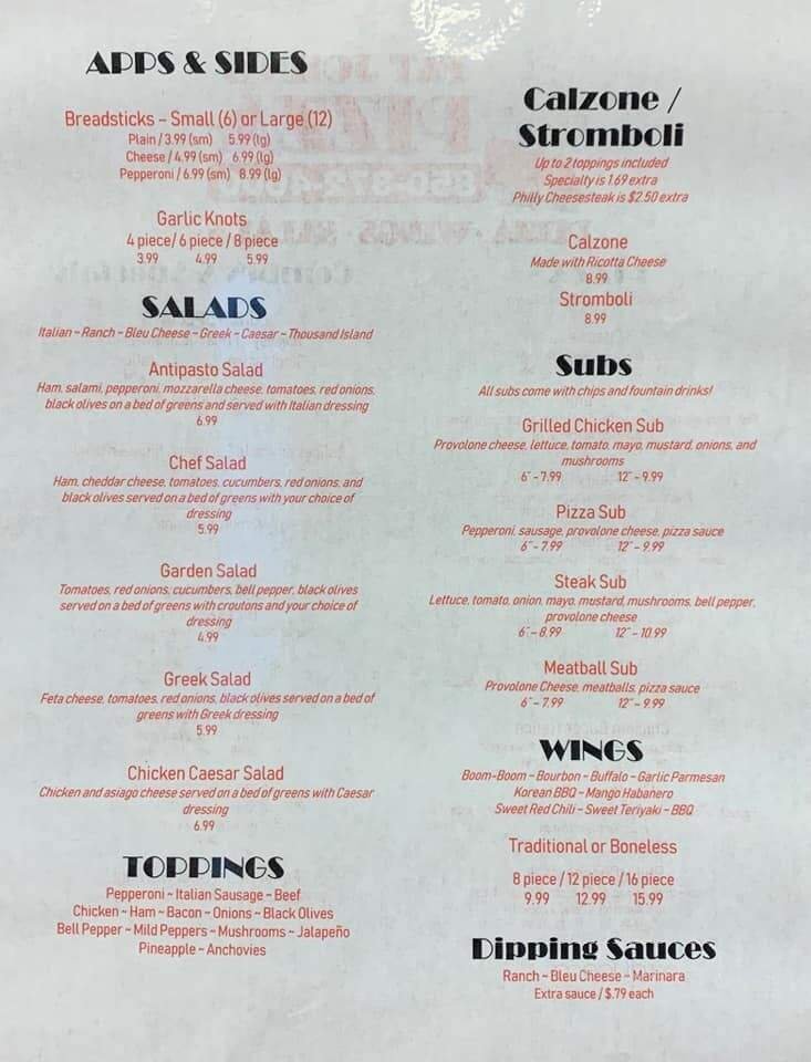 Menu page 4
