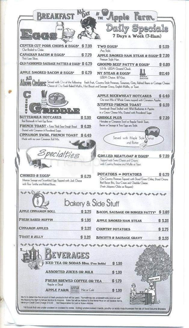 Menu page 2