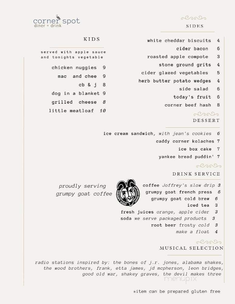 Menu page 2