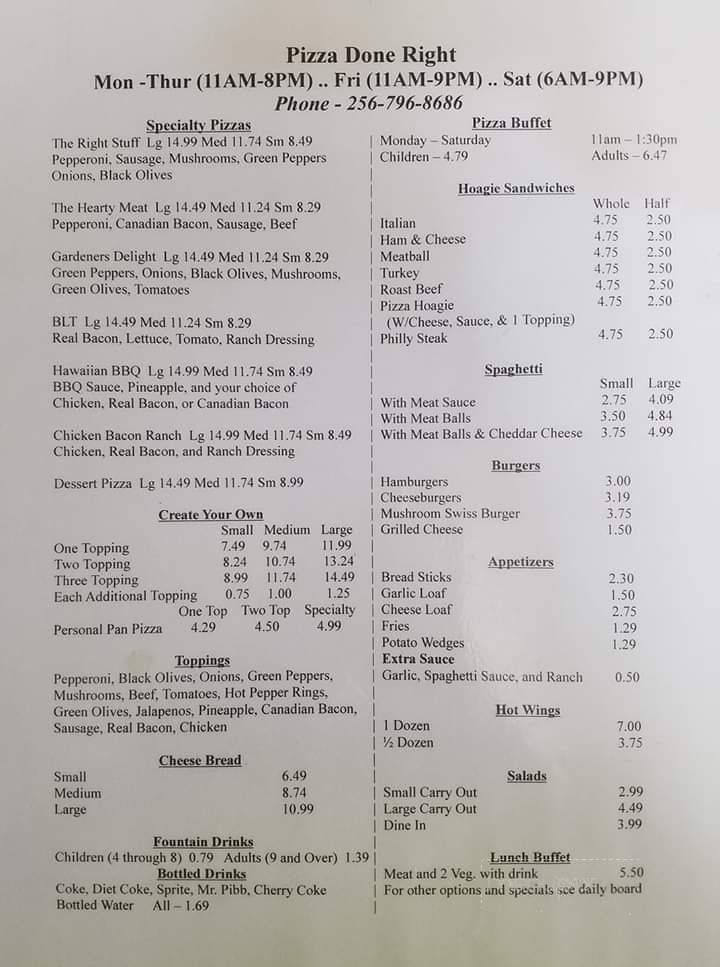 Menu page 3