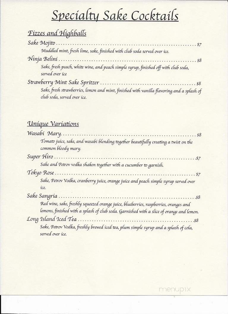 Menu page 5