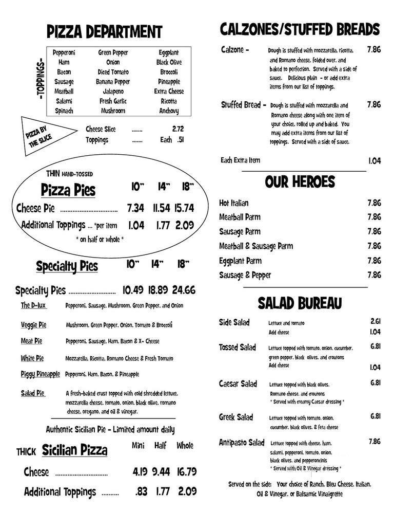 Menu page 2