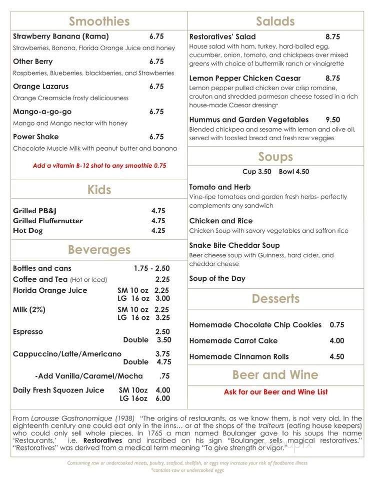 Menu page 2