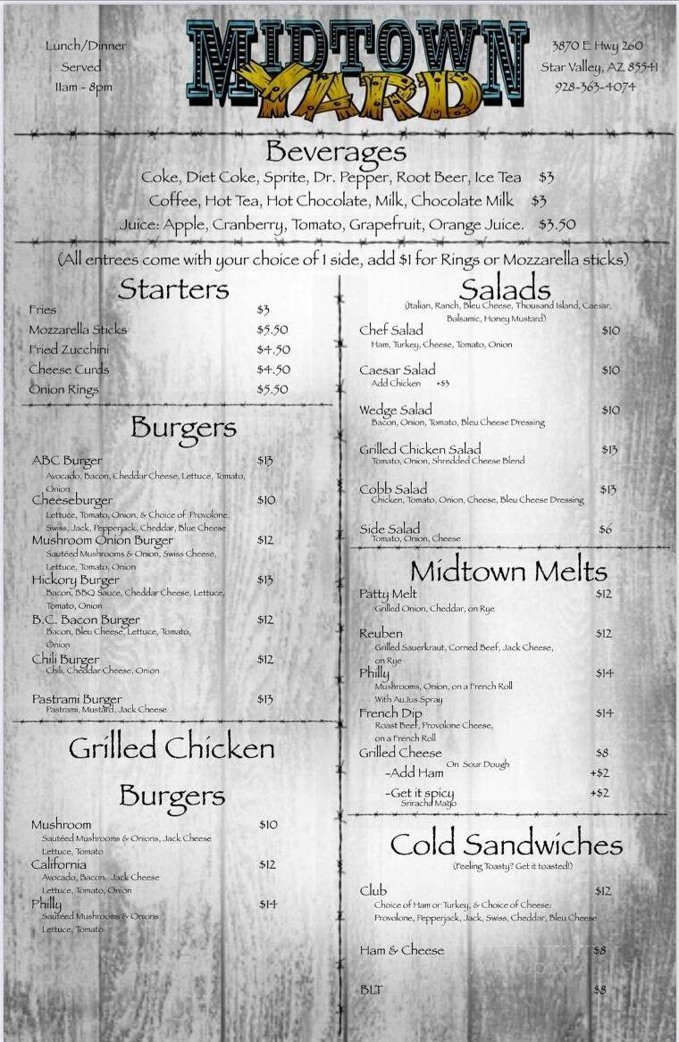 Menu page 8