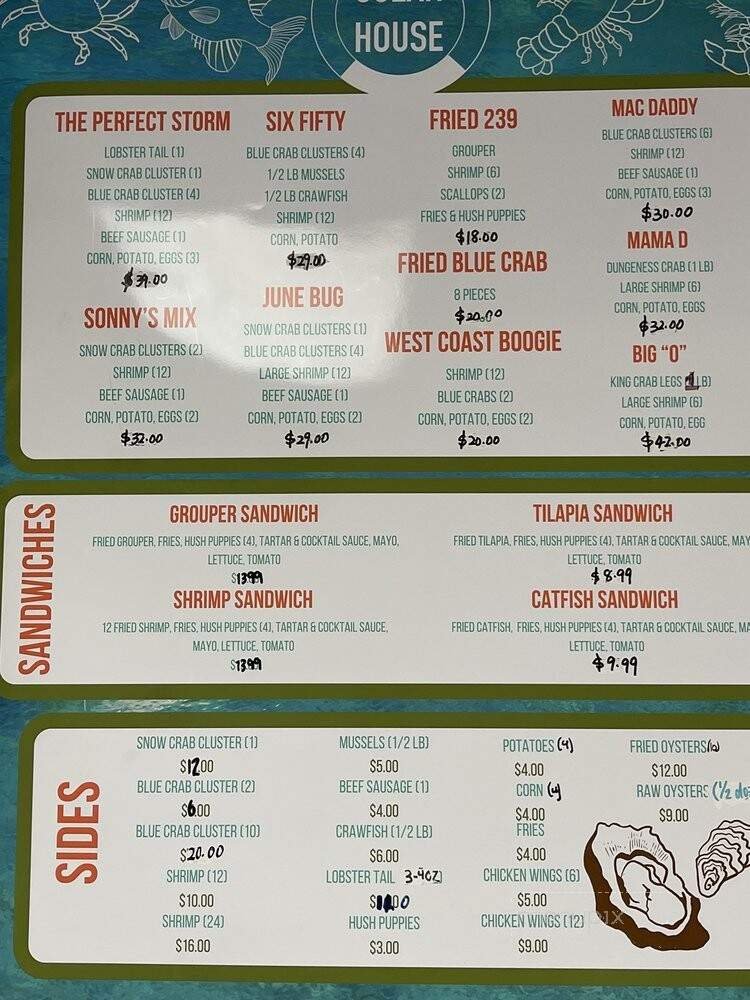 Menu page 1