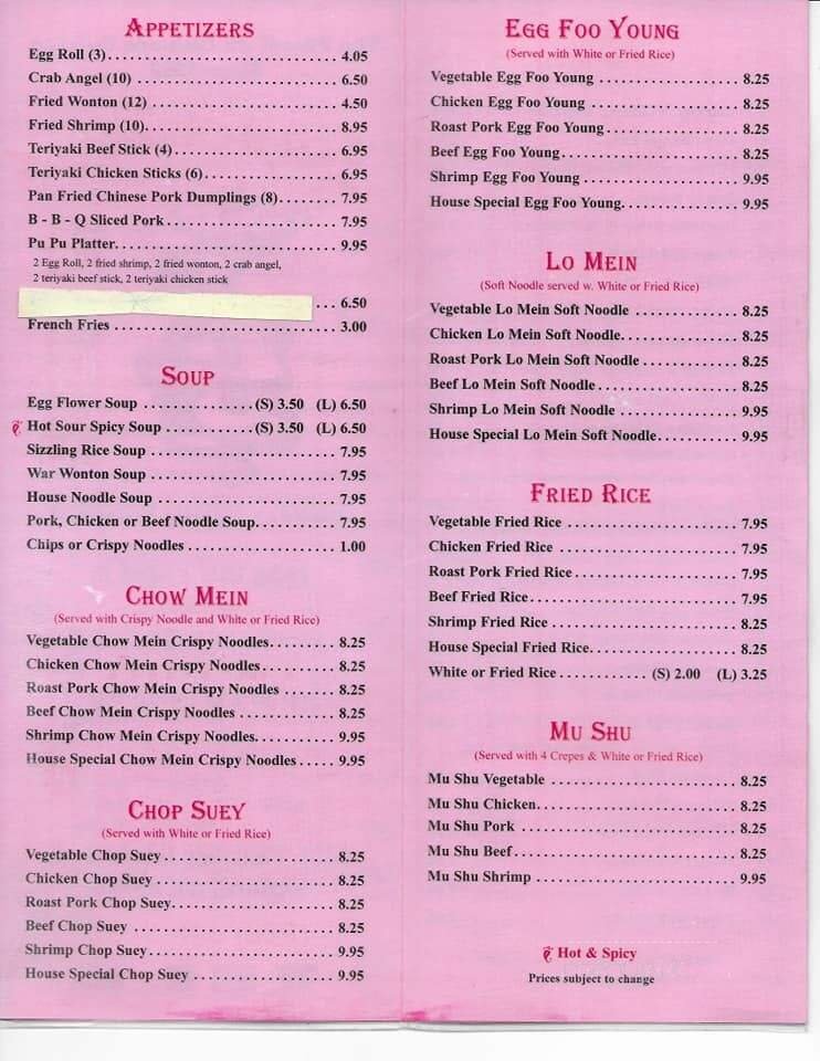 Menu page 5