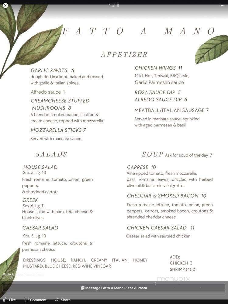 Menu page 1