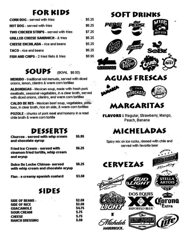 Menu page 6