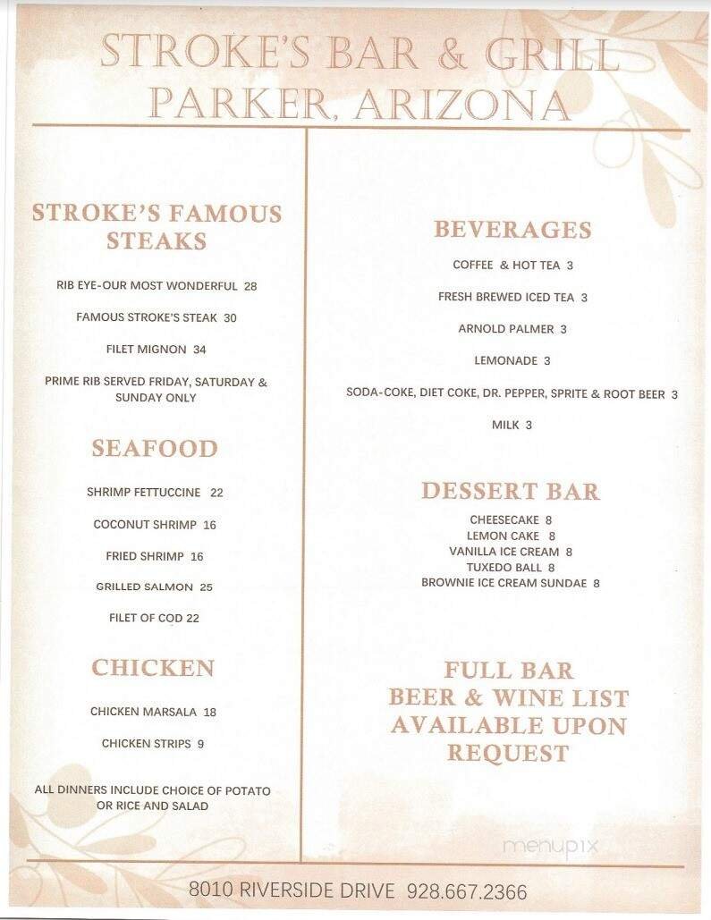 Menu page 8