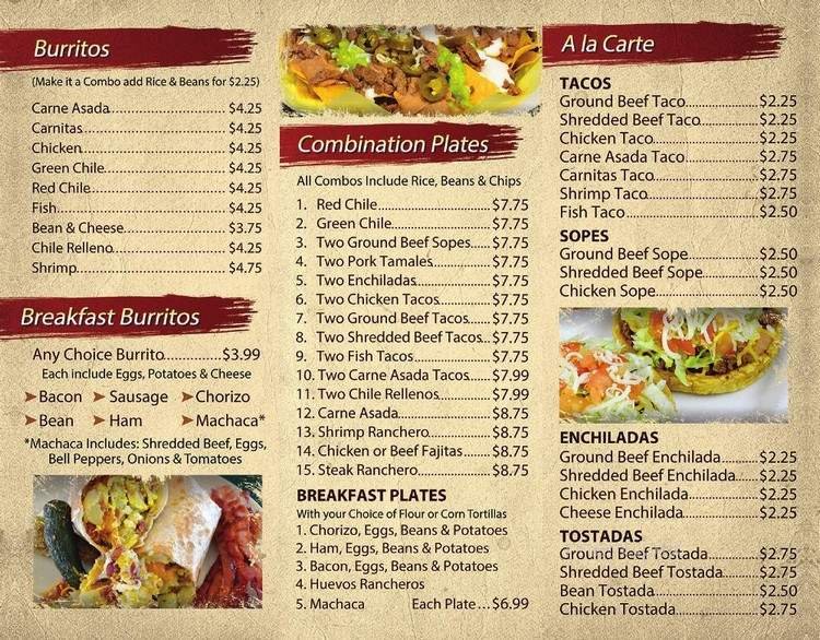Menu page 2