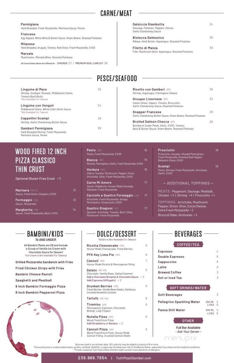 Menu page 1