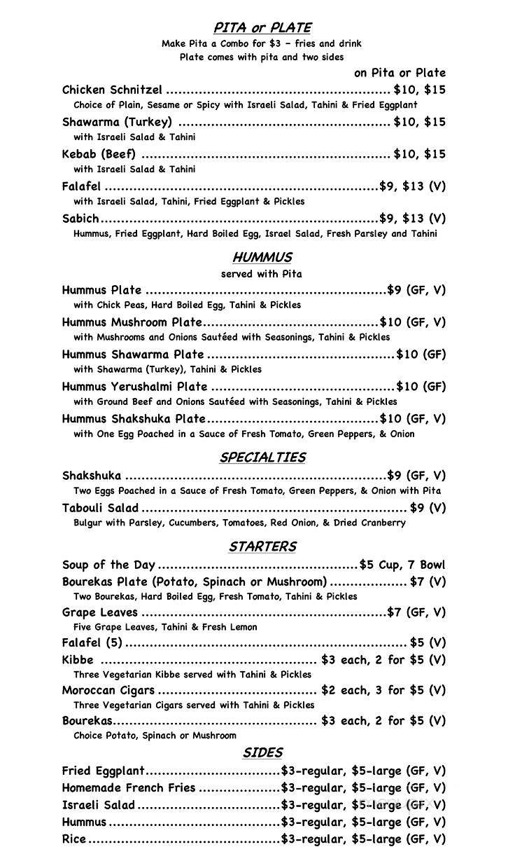 Menu page 5