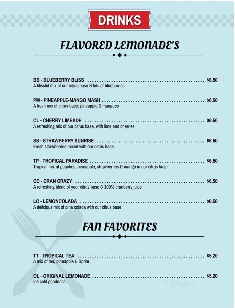 Menu page 2