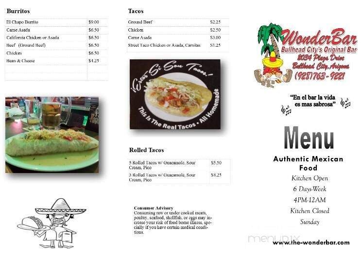 Menu page 2