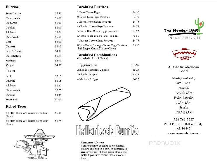 Menu page 6
