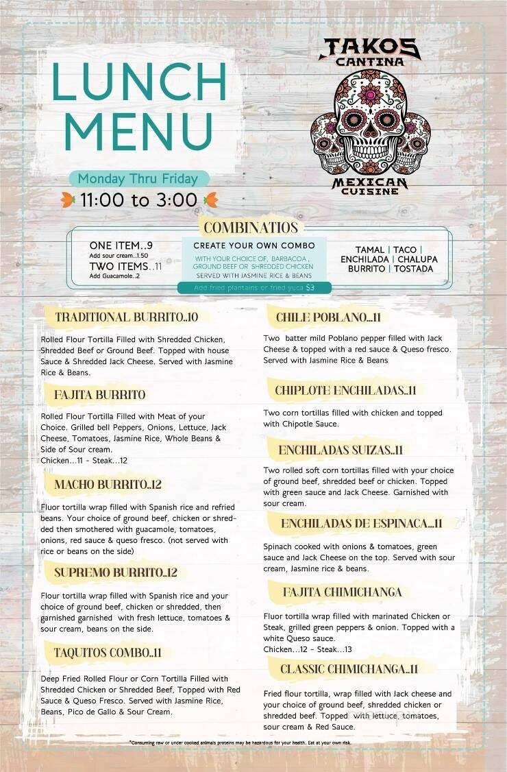 Menu page 1