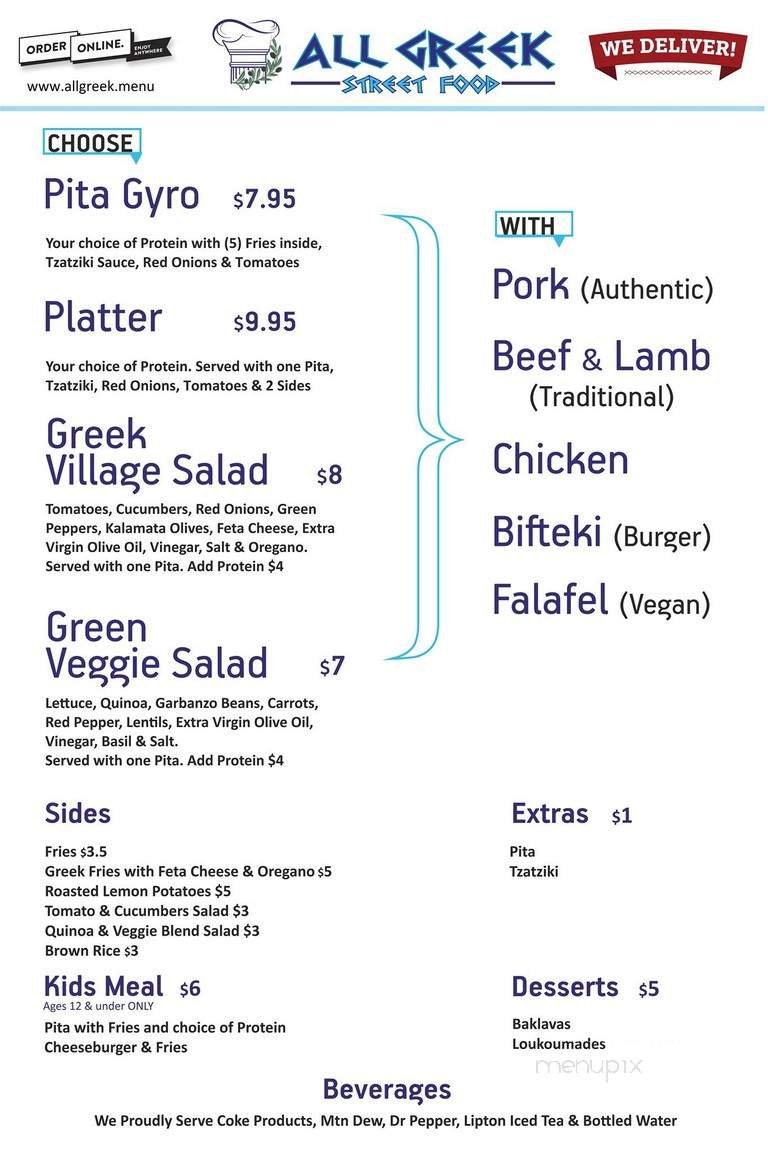 Menu page 1