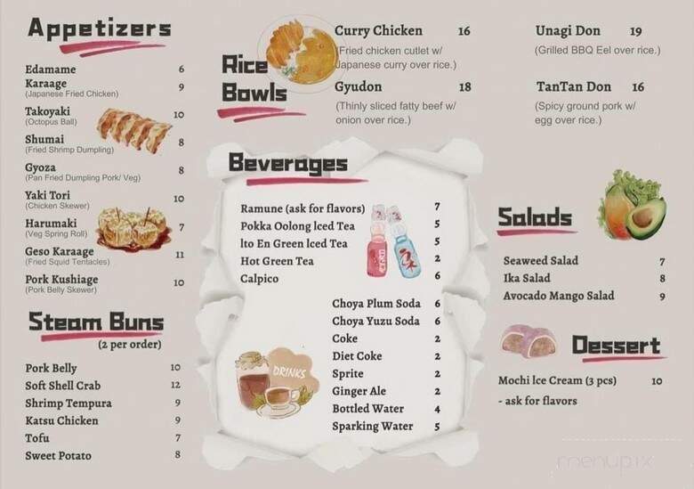 Menu page 2