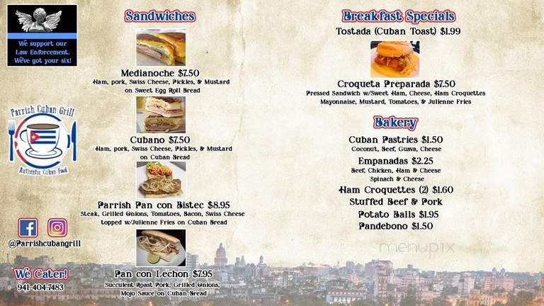 Menu page 2