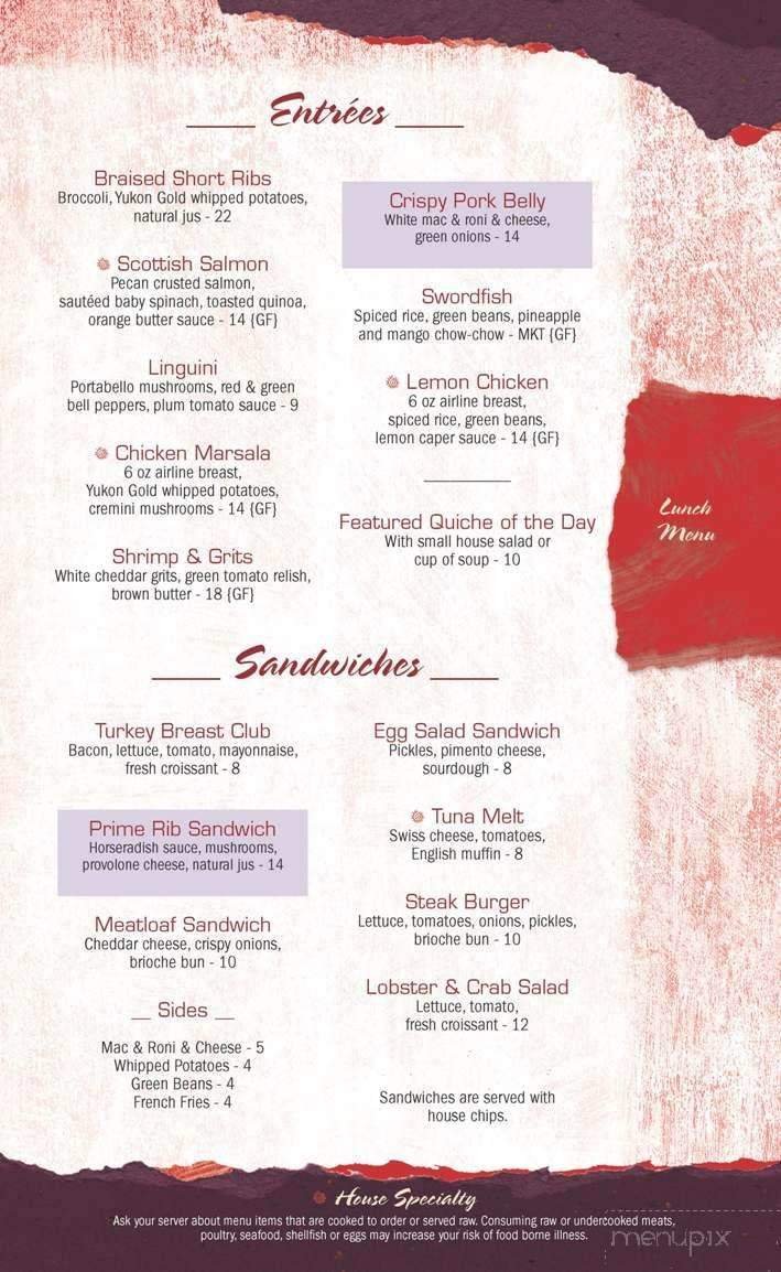 Menu page 1