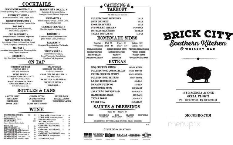 Menu page 1